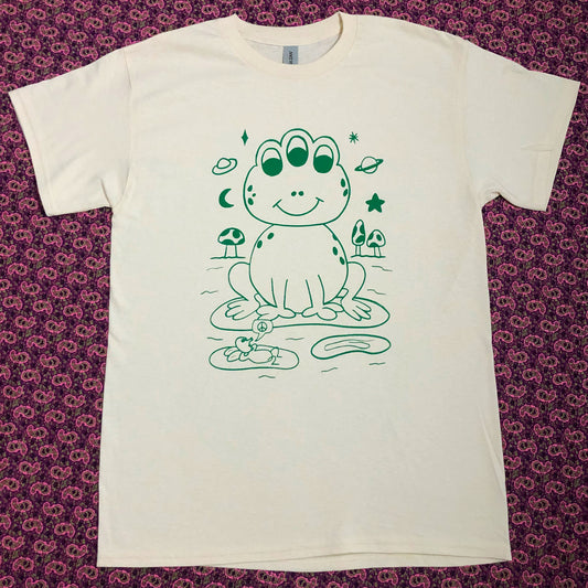 Psychedelic Frog t-shirt (Natural)